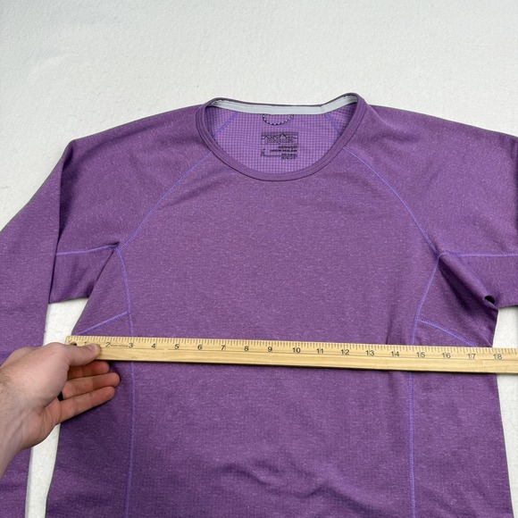 Patagonia Capilene Baselayer Shirt Womens Medium Purple Midweight Polartec - Picture 4 of 8
